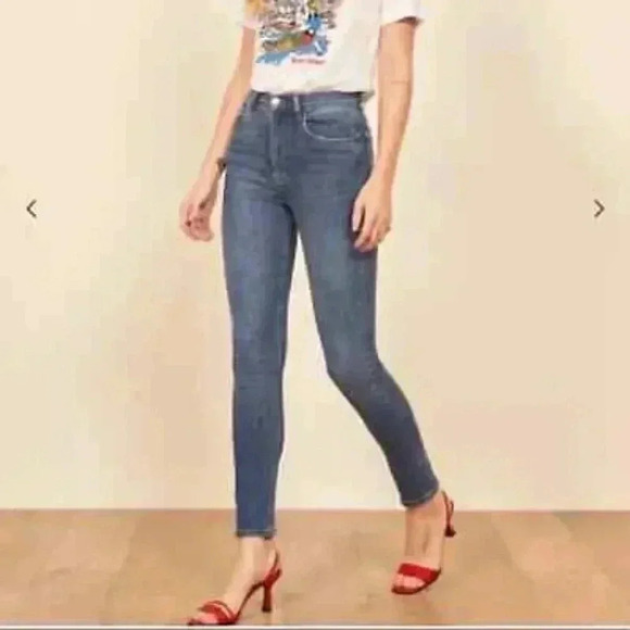Reformation Skinny High Denim Jeans in Destin - Picture 2 of 12